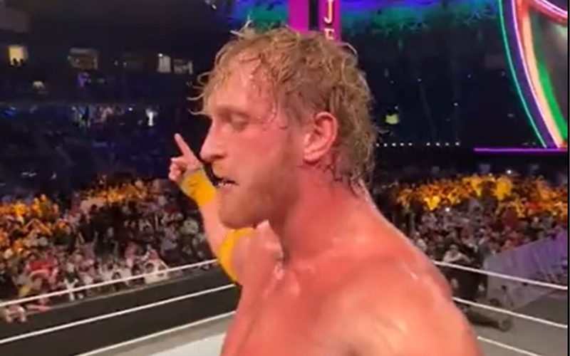Logan Paul Shows Off Selfie Video Of Huge Spot During WWE Crown Jewel