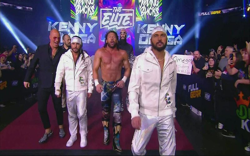 The Elite Makes AEW Full Gear Return With Classic Rock Song Entrance