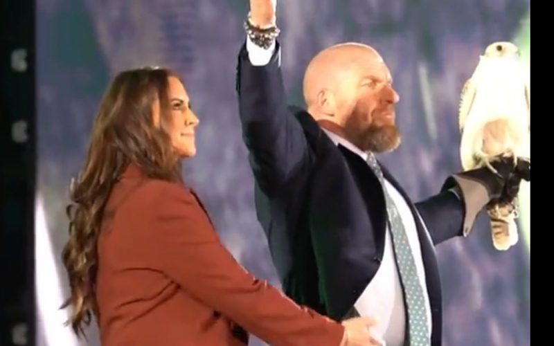 Triple H Appears With An Eagle On His Arm Before WWE Crown Jewel