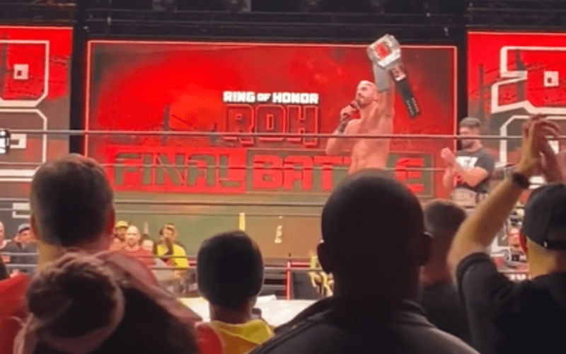 Claudio Castagnoli Has A Sing-along After Winning ROH World Title At Final Battle