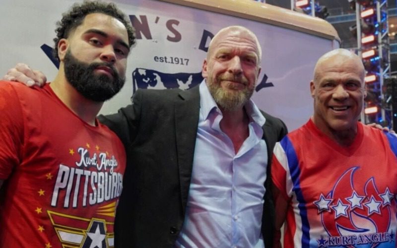Triple H Links Up With Kurt Angle & Gable Steveson On WWE SmackDown