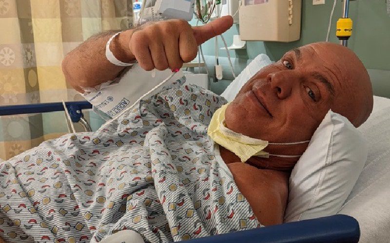 Kurt Angle Gives Thumbs Up From Hospital Bed After Back Injections