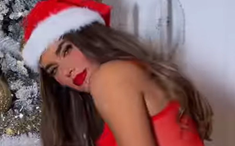 Lana Is Ready For Christmas In Sultry Santa Claus Outfit Video Drop