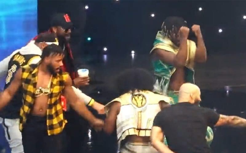 The New Day Dance To Kurt Angle’s Entrance Theme After WWE SmackDown