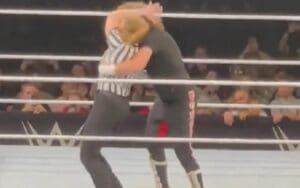Sami Zayn Stunned By WWE Referee Jessika Carr & Kevin Owens During WWE Live Event