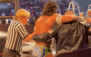 Santos Escobar Seemingly Injured At WWE MSG House Show Santos Escobar Seemingly Injured At WWE MSG House Show