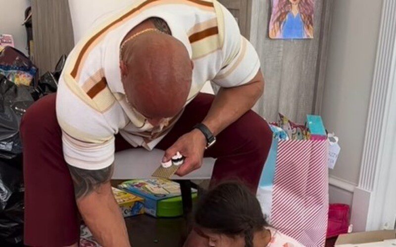 The Rock Admits To Having Problems Helping Daughter Build With Lego Blocks