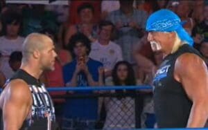 Kurt Angle Did Not Realize He Wrestled In Hulk Hogan's Retirement Match