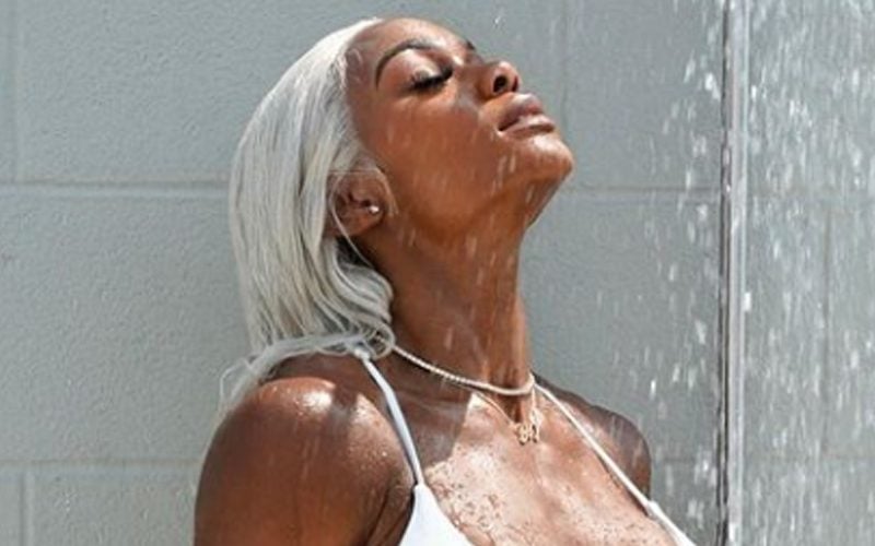 Jade Cargill Showers Off In Jaw-Dropping White Bikini Photo Drop
