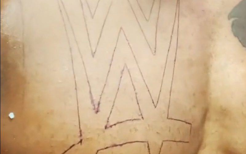 NXT Superstar Gets Massive WWE Logo Tattooed On His Chest