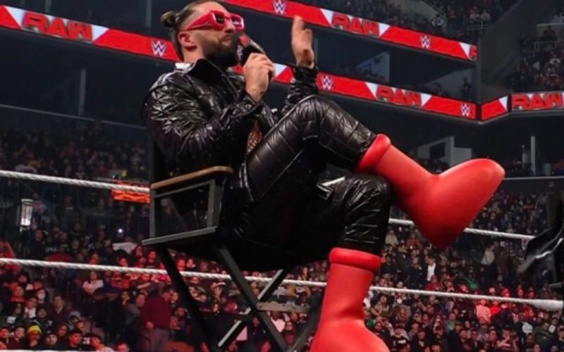 Seth Rollins Rocks Viral Giant Red Boots On WWE RAW