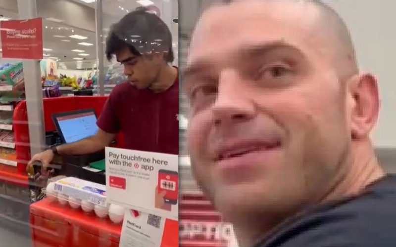 Brian Cage Totally Ignored While Buying His Own AEW Action Figure At Target