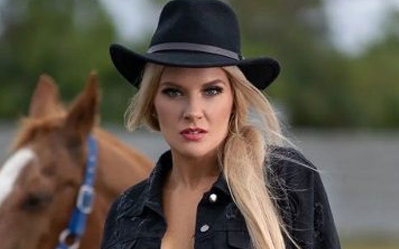 Lacey Evans Loses Her Shirt & Looks Ready To Ride In Smoldering Photo Drop