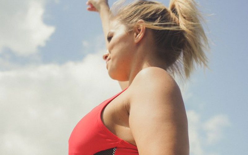 Paige VanZant Gets Super Cheeky In Sizzling Red Swimsuit Photo Drop