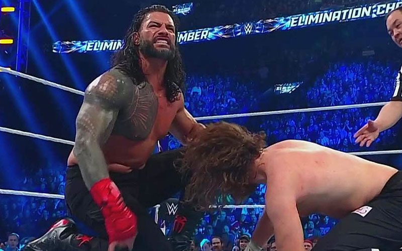 Roman Reigns Beats Sami Zayn In Definitive Fashion At WWE Elimination Chamber