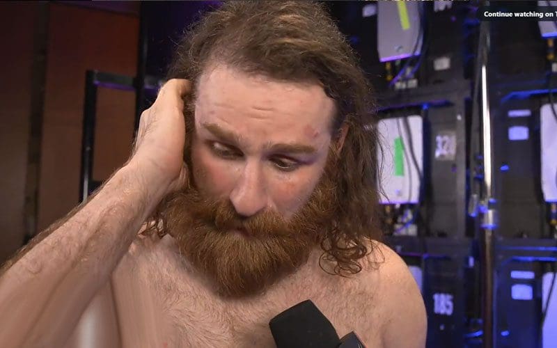 Sami Zayn’s Wife Forces Him To Explain Interesting Stain On His T-Shirt From GUNTHER