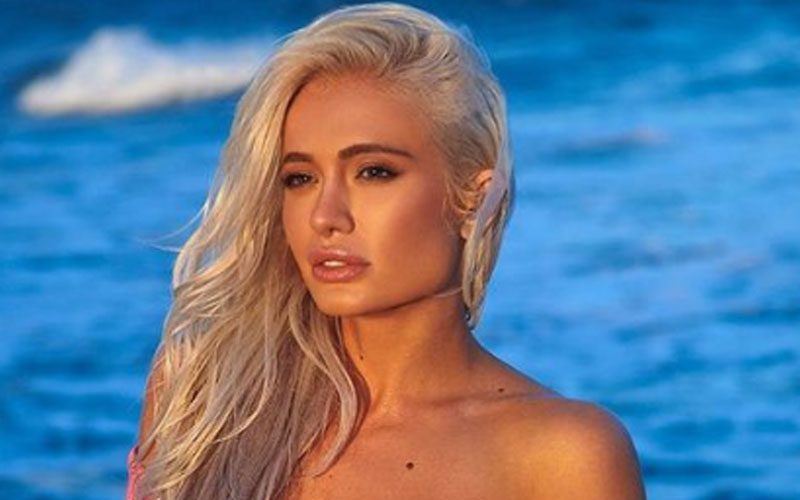 Scarlett Leaves Little To The Imagination In Sun-Kissed Pink Swimsuit Photo Drop