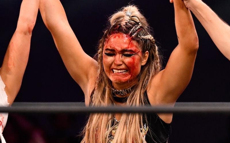 Tay Melo Found Thumbtack In Her Head On Flight Home After Brutal AEW Street Fight