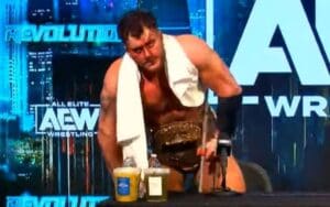 MJF Spotted Walking With A Crutch After AEW Revolution