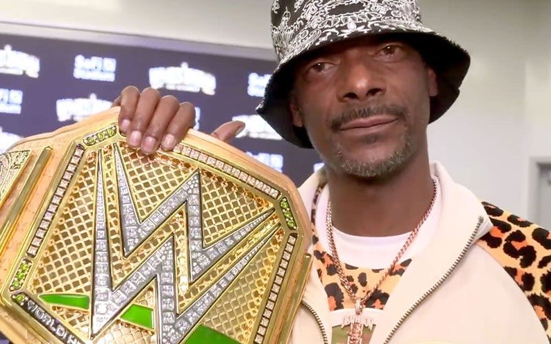WWE Selling Replicas Of Snoop Dogg’s Gold Championship Title Belt For Big Money