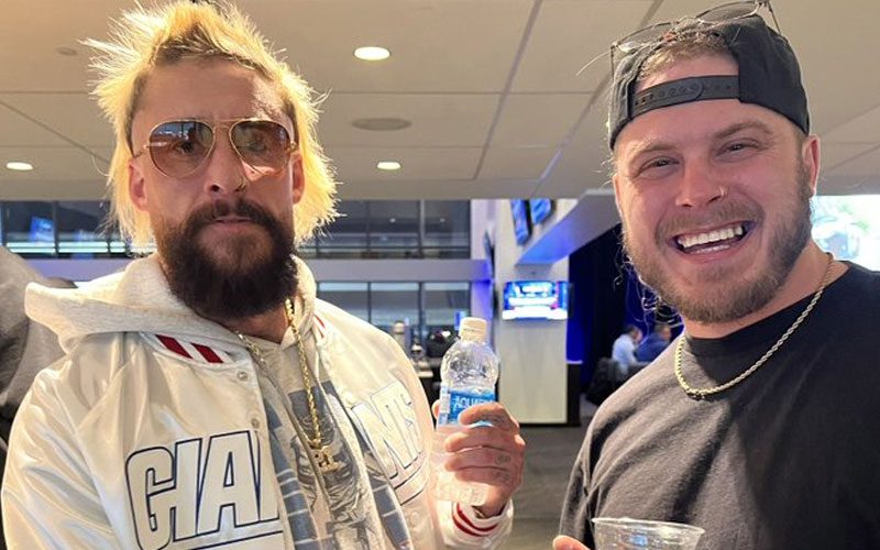 Joey Janela and Enzo Amore Bury the Hatchet at NFL Party