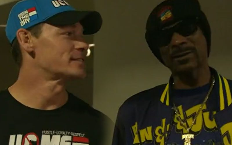 John Cena & Snoop Dogg Meet Up Behind the Scenes at WrestleMania 39