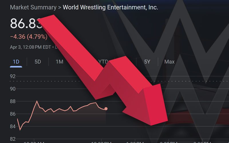 WWE Stock Suffers Massive Drop After Saudi Arabian Investment Fund