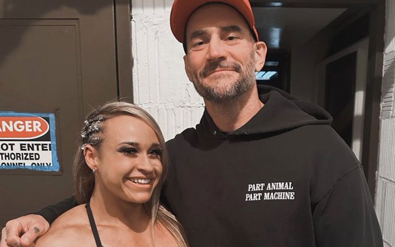 CM Punk Backstage At Impact Wrestling Television Taping Event