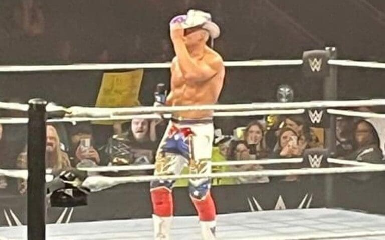 Cody Rhodes Trolls Brock Lesnar's Cowboy Hat During Promo At WWE Live Event