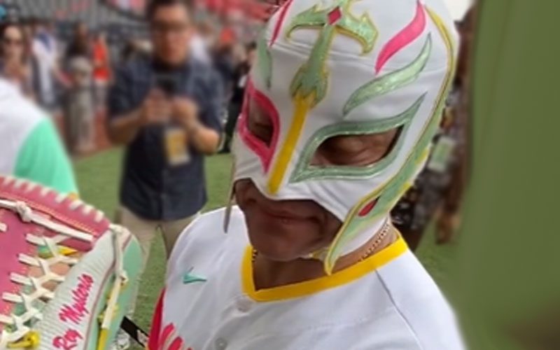 Rey Mysterio Receives Amazing Gift At San Diego Padres Baseball Game