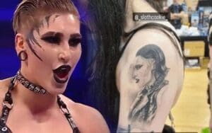 Rhea Ripley Reacts to Fan’s Crazy Tattoo Tribute Rhea Ripley Reacts to Fan's Crazy Tattoo Tribute