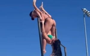 NXT Superstar Sol Ruca Demonstrates the "69 Stretch" In Impressive Beach Footage