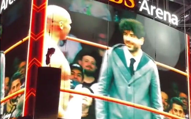 WATCH: Tony Khan Rejects Fan-Made Sign About Vince McMahon After AEW Dynamite