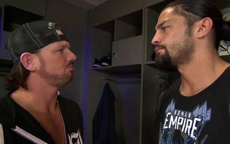 AJ Styles Ready To Defend World Heavyweight Title Against Roman Reigns To Prove It’s Not A Secondary Title