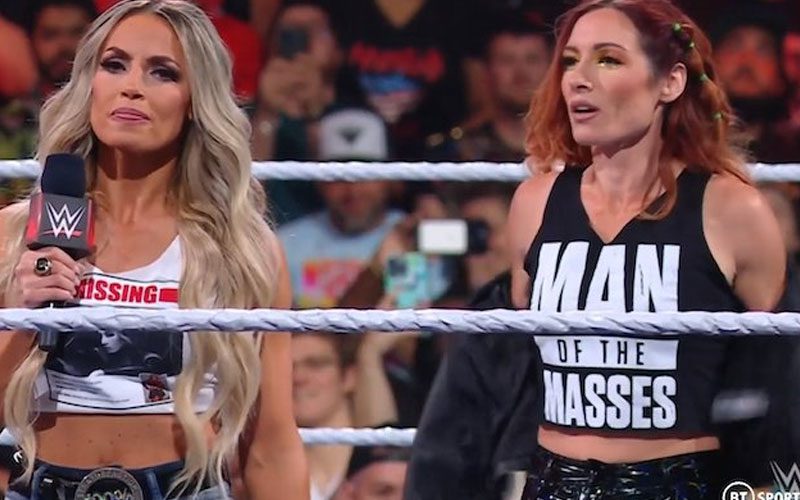 Becky Lynch Threatens to Break Trish Stratus’ Legs for Talking About Her Daughter on WWE RAW