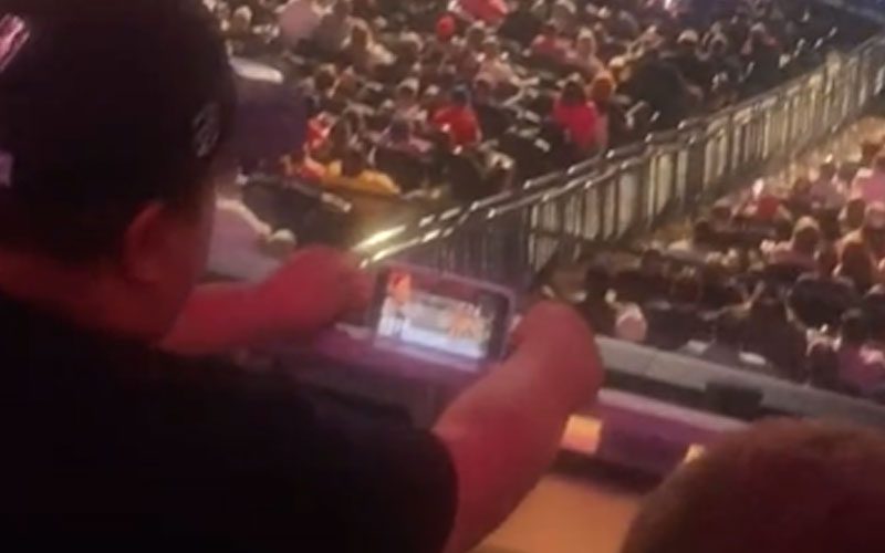 Fan Spotted Watching NXT Battleground During AEW Double Or Nothing