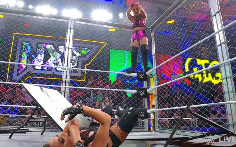 Mandy Rose Reacts To Brutal ‘Weaponized Steel Cage’ Match On WWE NXT