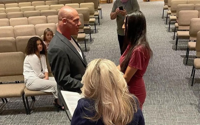 Kurt Angle Renewed Vows With His Wife Over The Weekend