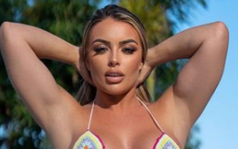 Mandy Rose’s Smoking Poolside Bikini Photo Got Fans Losing Their Minds