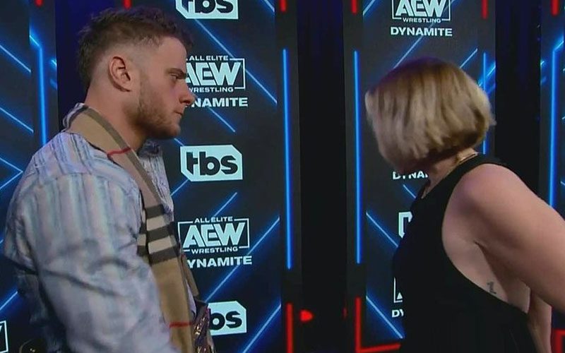 MJF Slapping Microphone Out Of Renee Paquette’s Hands On AEW Dynamite Was Not The Original Plan