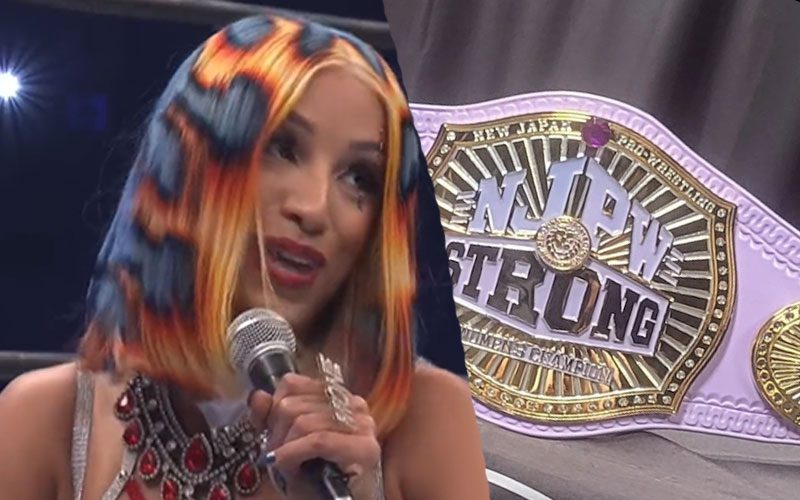 NJPW Created Title Belt For Mercedes Mone Before Her Injury