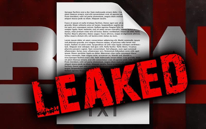 Leaked Document Reveals WWE’s New Depth Chart For RAW Women’s Division