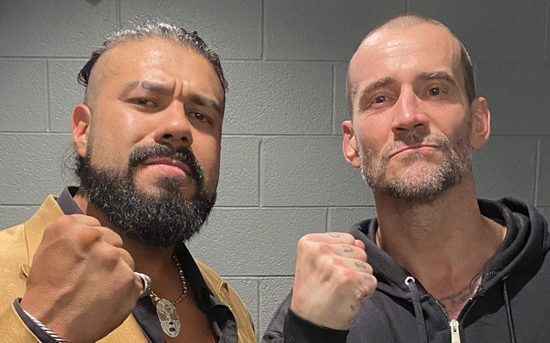 Andrade El Idolo Finally Linked Up With CM Punk Backstage At AEW Collision