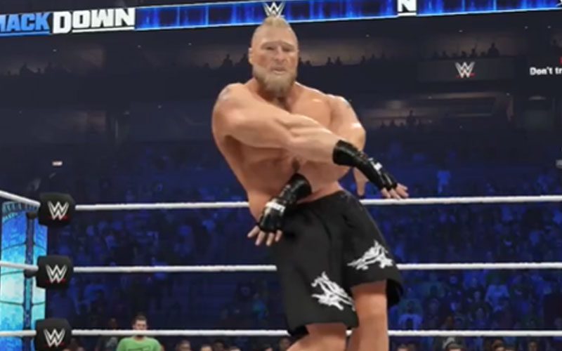 Brock Lesnar Performing The Fortnite Dance In WWE 2K23 Goes Viral