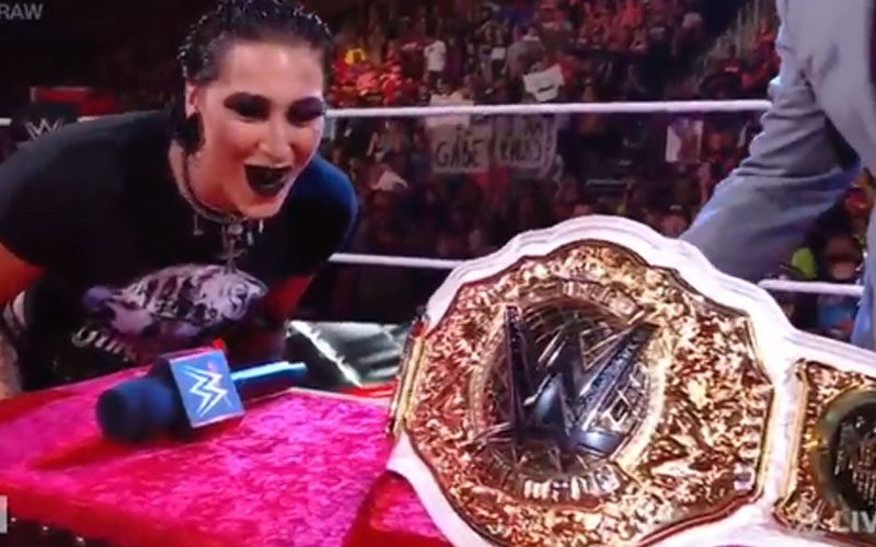 Closer Look at Rhea Ripley’s New WWE Women’s World Championship