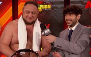 Samoa Joe Receives New ROH World TV Championship Belt