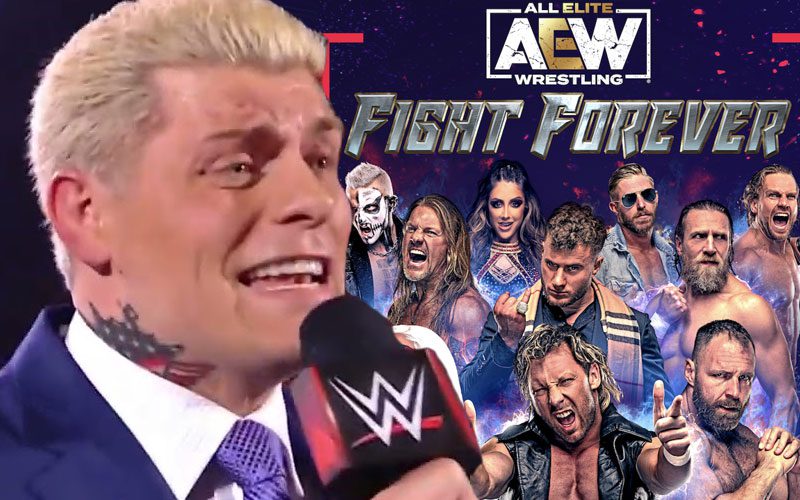 Un videojuego de AEW ha sido llamado a copiar una promo de Cody Rhodes de WWE RAW