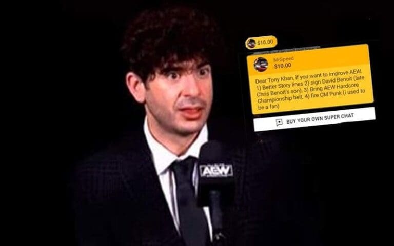 Fan Donates Money During AEW Media Scrum To Drag Tony Khan's Booking