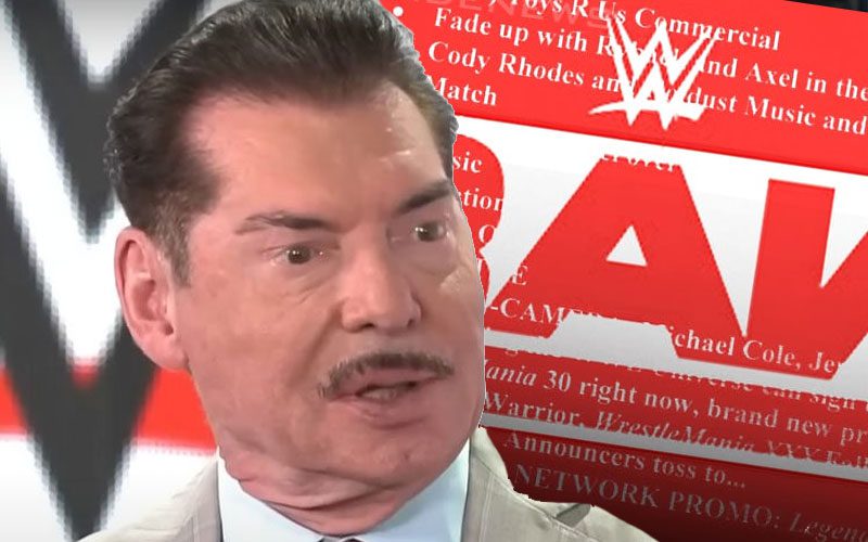 Vince McMahon’s Fingerprints Are All Over This Week’s Script For WWE RAW