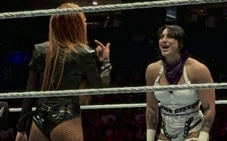 WWE Teases Rhea Ripley vs Becky Lynch Feud During Live Event
